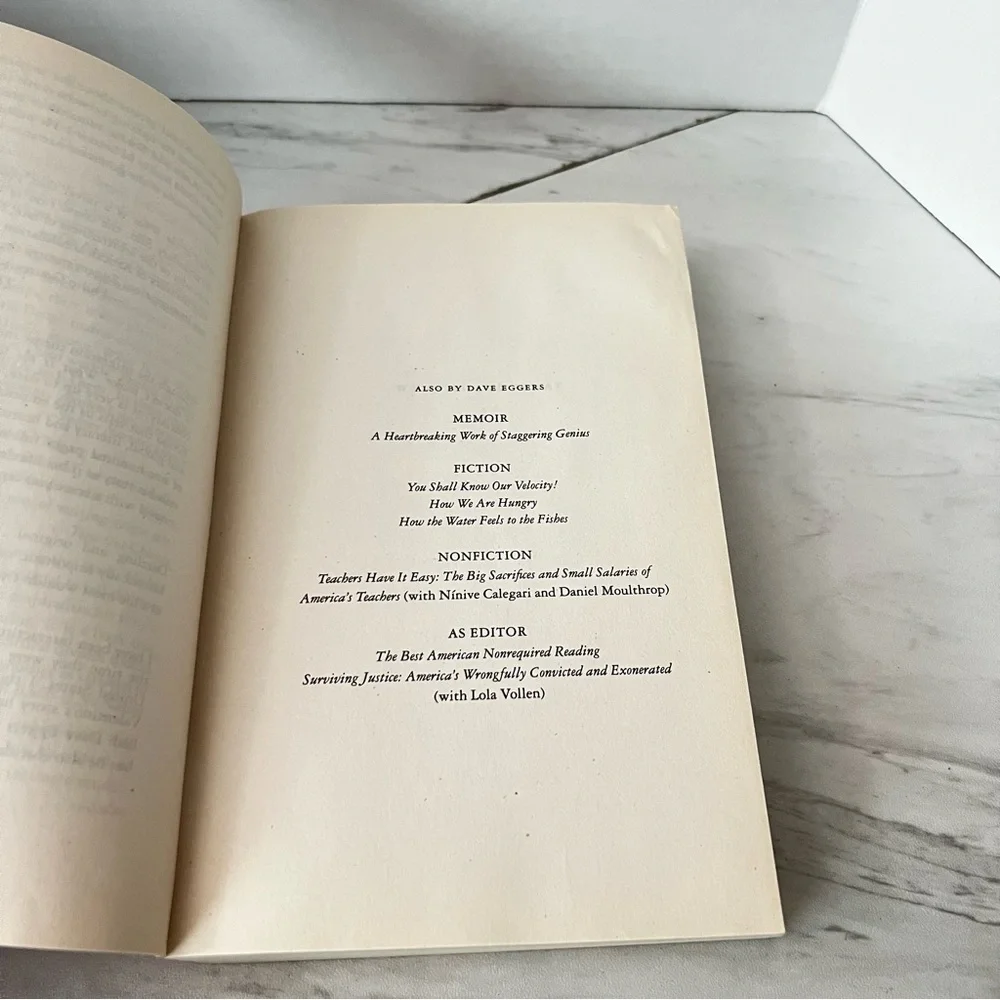 What Is The What A Novel By Dave Eggers Paper Back Book